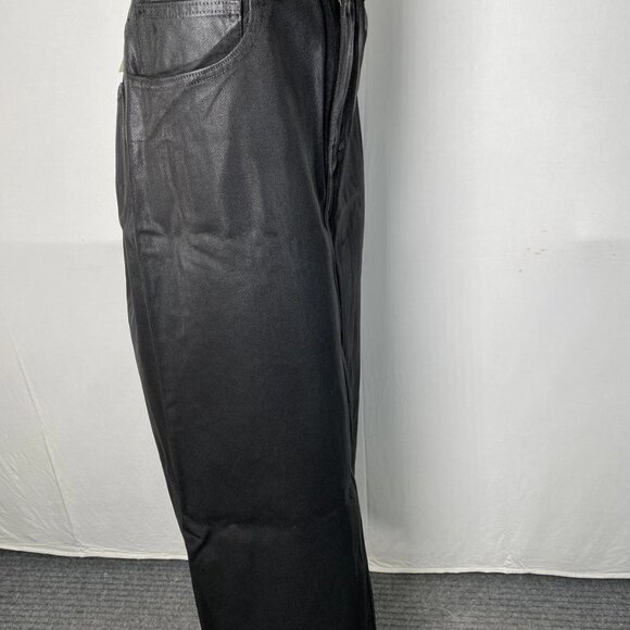 Sundance Women’s Stetten Coated Denim Midi Skirt Size 30 Black - Picture 6 of 8